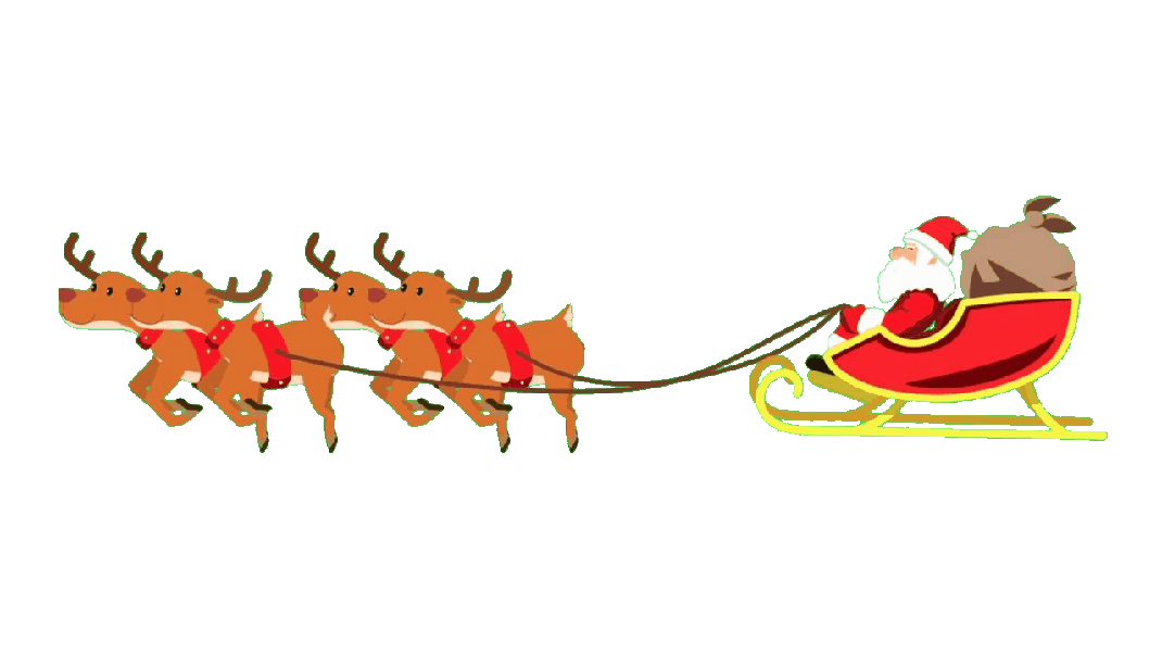 Santa Riding Sleigh